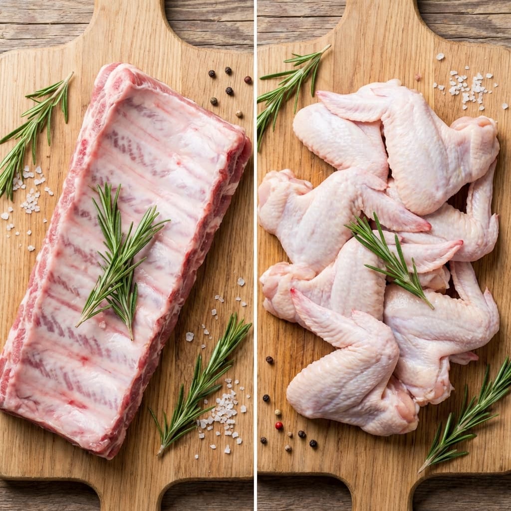 BBQ Combo (Ribs + Wings)